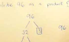 Video on finding the product of prime factors using a factor tree.